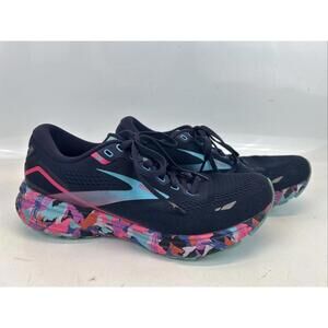 Brooks Ghost 15 Women's Navy Blue Mesh Running Shoes Size 9 Wide Width